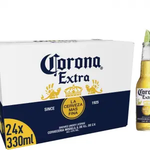 Corona Extra Lager Beer Bottle, 24 x 330ml