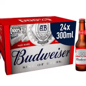Budweiser Lager Beer Bottles 24 x 330ml