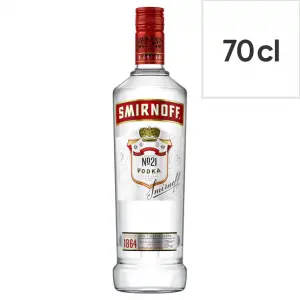 Smirnoff No.21 Red Label Vodka Bottle 37.5% Vol 70cl